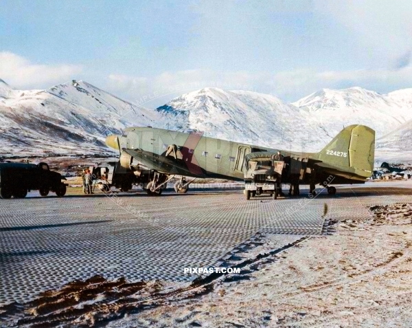  C 47A Dakota transport plane Attu 1943
