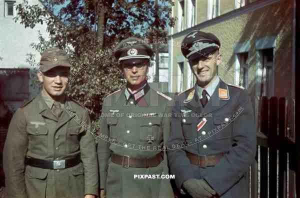 3 German soldiers from the same family in Neuotting Bavaria Germany 1942