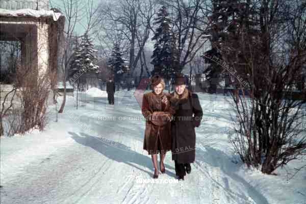 a couple at the Kasyno Garnizonowe in Warsaw, Poland 1940