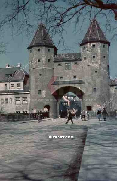 Amberg Germany, Vils River, Amberg_qt_s Nabburger Tor, City Gate, Hans Stadlbauer, 1940
