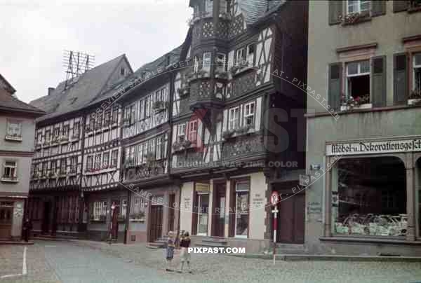 At the market place in Miltenberg, Germany 1938
