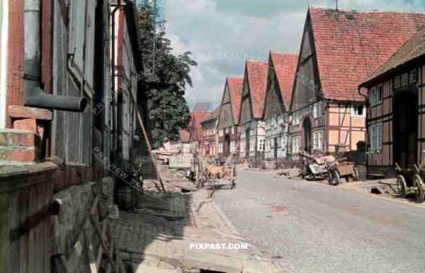 Borgentreich Warburger BÃ¶rde, German Rural Village with horse wagons, 18.08.1938