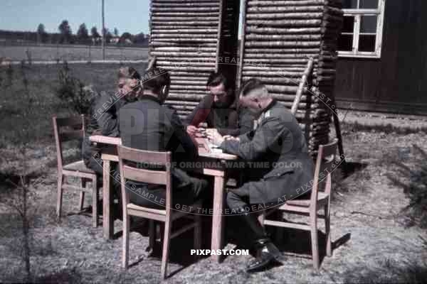 briefing at the R.A.D. camp in Mitschurino, Russia 1941