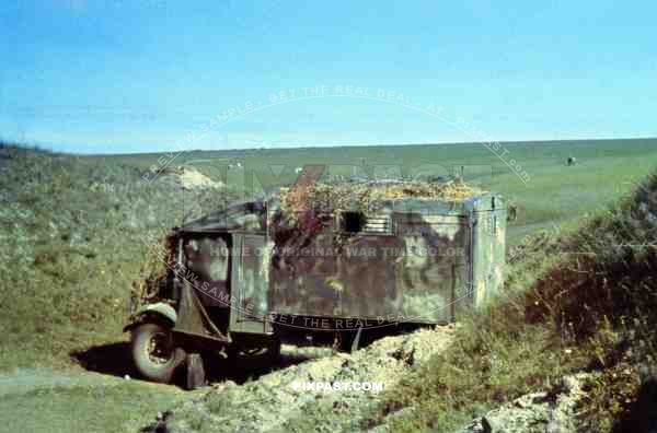 Captured Canadian Ford CMP 15 CW Truck as command car for german army unit in Russia 1942.