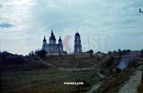 Cathedral of the Nativity of the Virgin Mary in Kozelets, Ukraine 1942