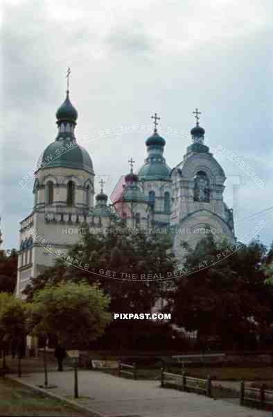 Cathedral Riwne in Ukraine 1942. 14th Panzer Division