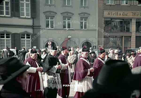 christian procession in Freiburg, Germany 1939