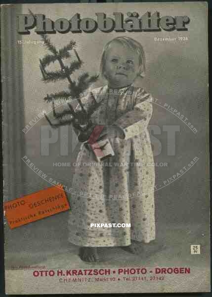 Cover of  Photoblatter 1938 December, Agfa Photo Magazine, Reuter,Hans,