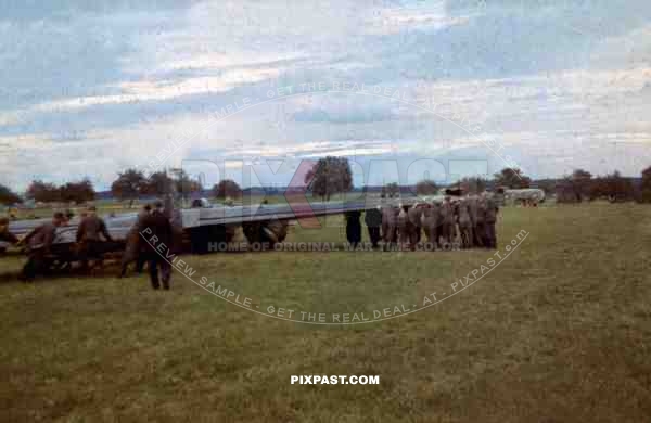 Crash landed Messerschmitt Bf110 of Lehrgeschwader 2. 7.(H)/LG2. South Russia 1941 