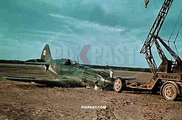 Crashed Russian MIG3 high altitude interceptor, Smolensk Oblast 1942
