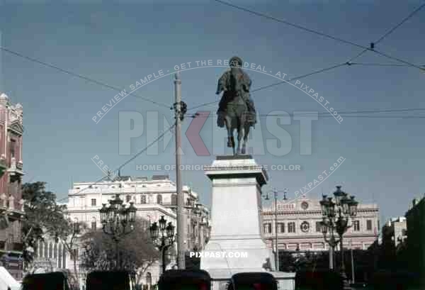 Equestrian statue of Muhammad Ali in Alexandria, Egypt 1939
