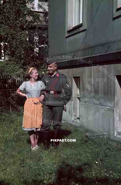 German Airforce FLAK anti aircraft soldier in uniform visit sister in Ginzling Austria 1939 b