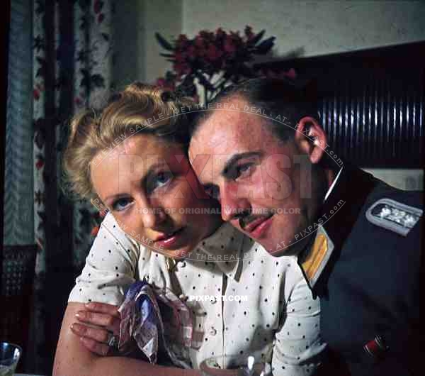German Military Customers officer with Beautiful WIfe - ribbon bar