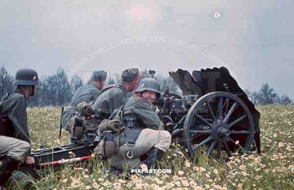 German PAK artillery crew training in Lobau Saxony 1939