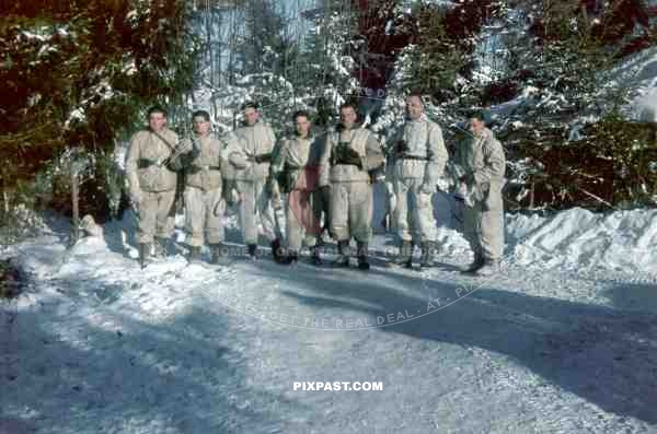 German PAK crew in winter uniform. 14.Panzerjaeger Kompanie. 6. Infantry Division. Winter 1942.  near Rzhev Russia.