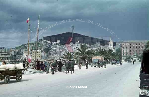 harbour in Split, Croatia 1941.  Italian occupation. April 15th 1941.