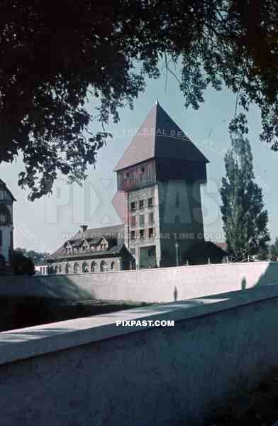 Konstanz Germany 1936 Tower on the Rhine River