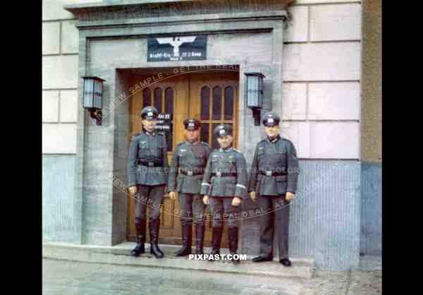 Kraftfahr Ersatz Abteilung 23. Motor vehicle replacement department. Sorau Kaserne. 1940 Lausitz