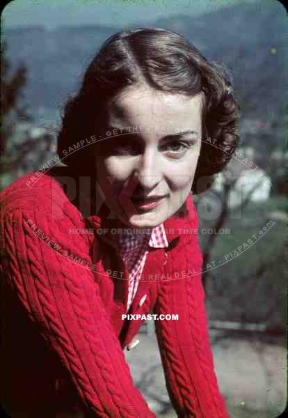 portrait of a young lady in Freiburg, Germany 1939 