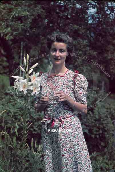 portrait of a young lady in Freiburg, Germany 1939