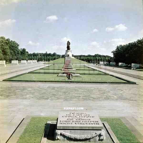 russian war memorial in Berlin, Germany ~1949