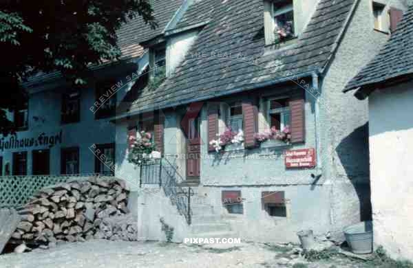 shoemaker house in Durrheim, Germany 1936