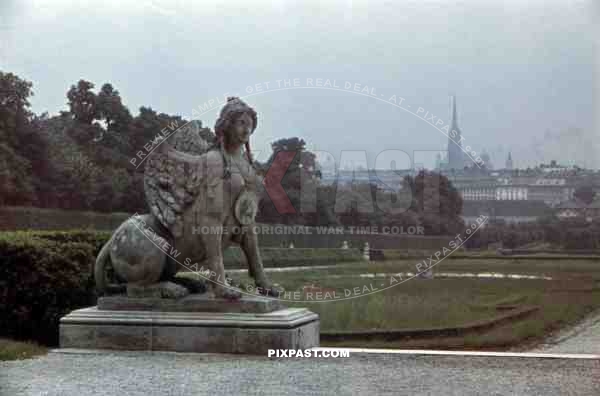 Sphinx at the Belvedere Palace in Vienna, Austria ~1938