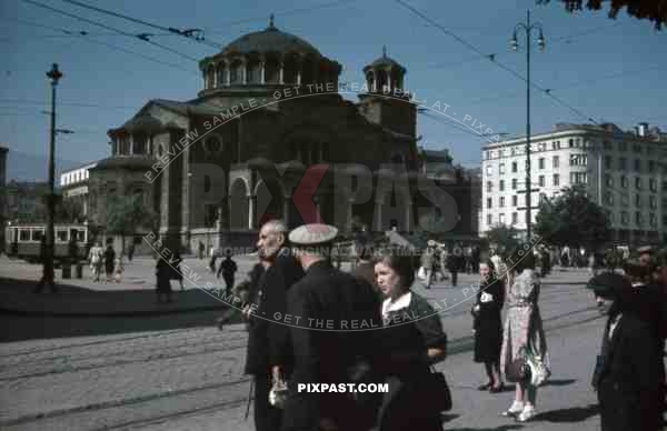 Sveta Nedelya church in Sofia, Bulgaria 1942