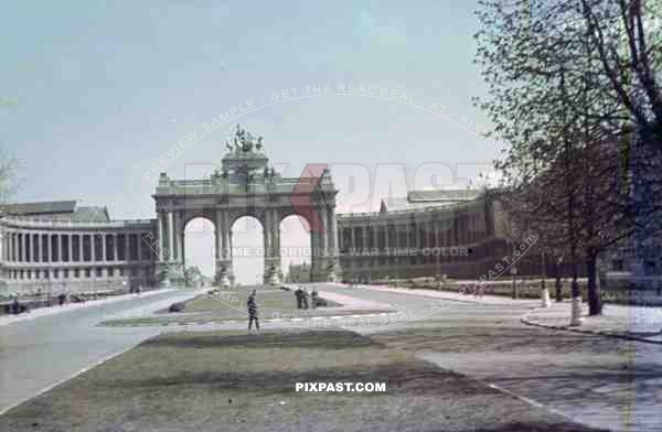 triumphal arch at the Jubelpark in Brussels, Belgium 1940