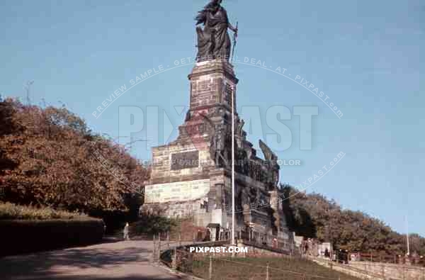 Unification of Germany monument, 1870. Am Niederwalddenkmal, RÃ¼desheim am Rhein, Hessen, 1939, 