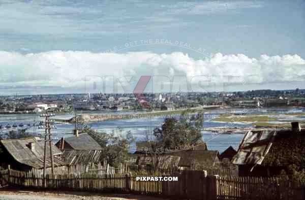 view over Baryssau, Russia 1942