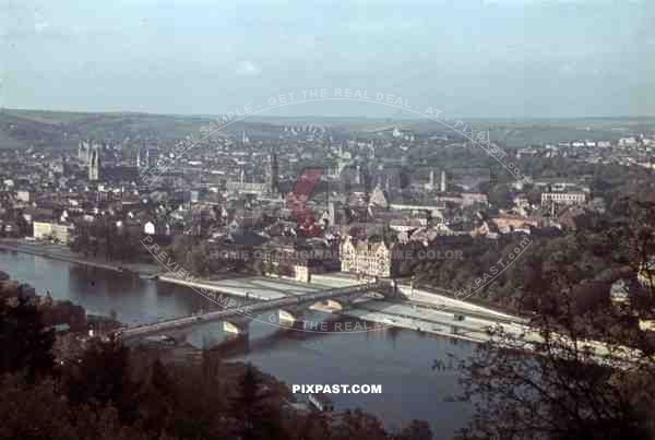 view over WÃ¼rzburg, Germany ~1941