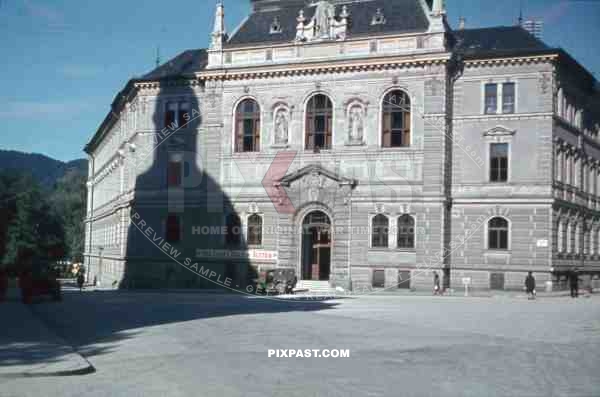 War Crimes Trial - Willys MB Jeep - regional court in Salzburg, Austria ~1946