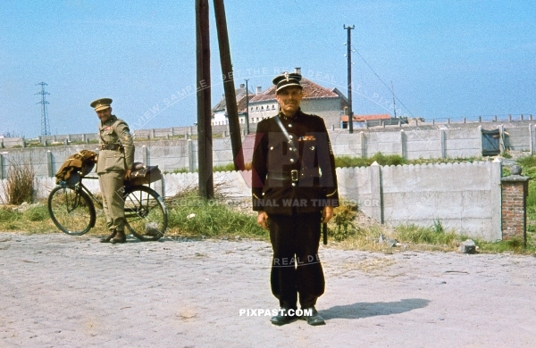 Captured French military police man near Normandy France 1940