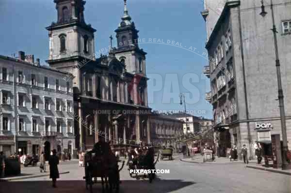 Holy Cross Church at the Krakowskie in Warsaw Poland 1939
