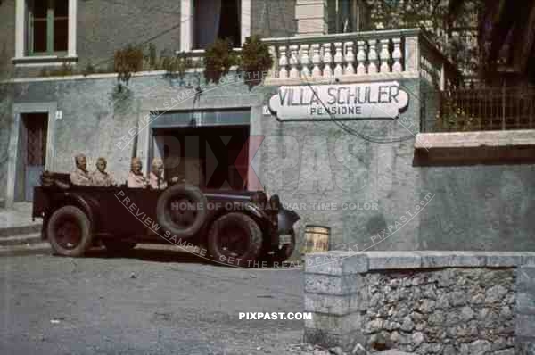 Luftwaffe Field Division 2nd Lufllotte tropical staff car Villa Schuler FliegerKorp 2 Sicily 194
